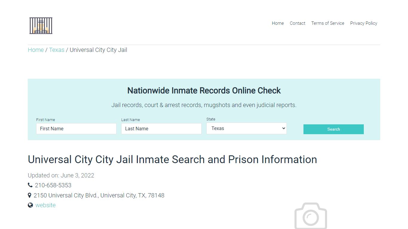 Universal City City Jail Inmate Search, Visitation, Phone ...